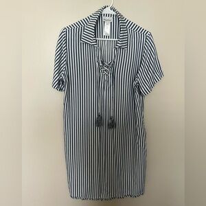 Tommy Bahama Dress navy and white stripe